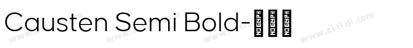 Causten Semi Bold字体转换